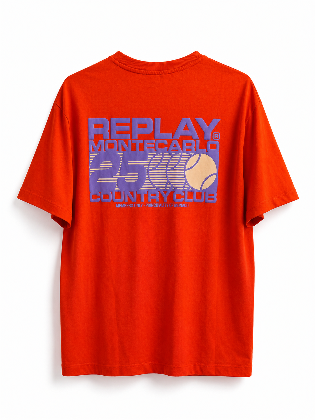 Orange Graphic Oversized T-Shirt