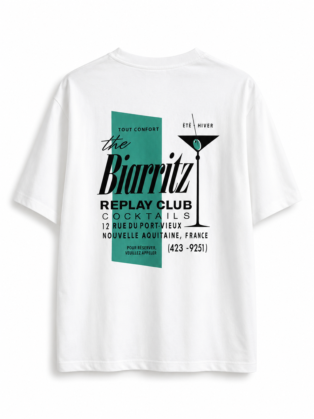 White Graphic Oversized T-Shirt