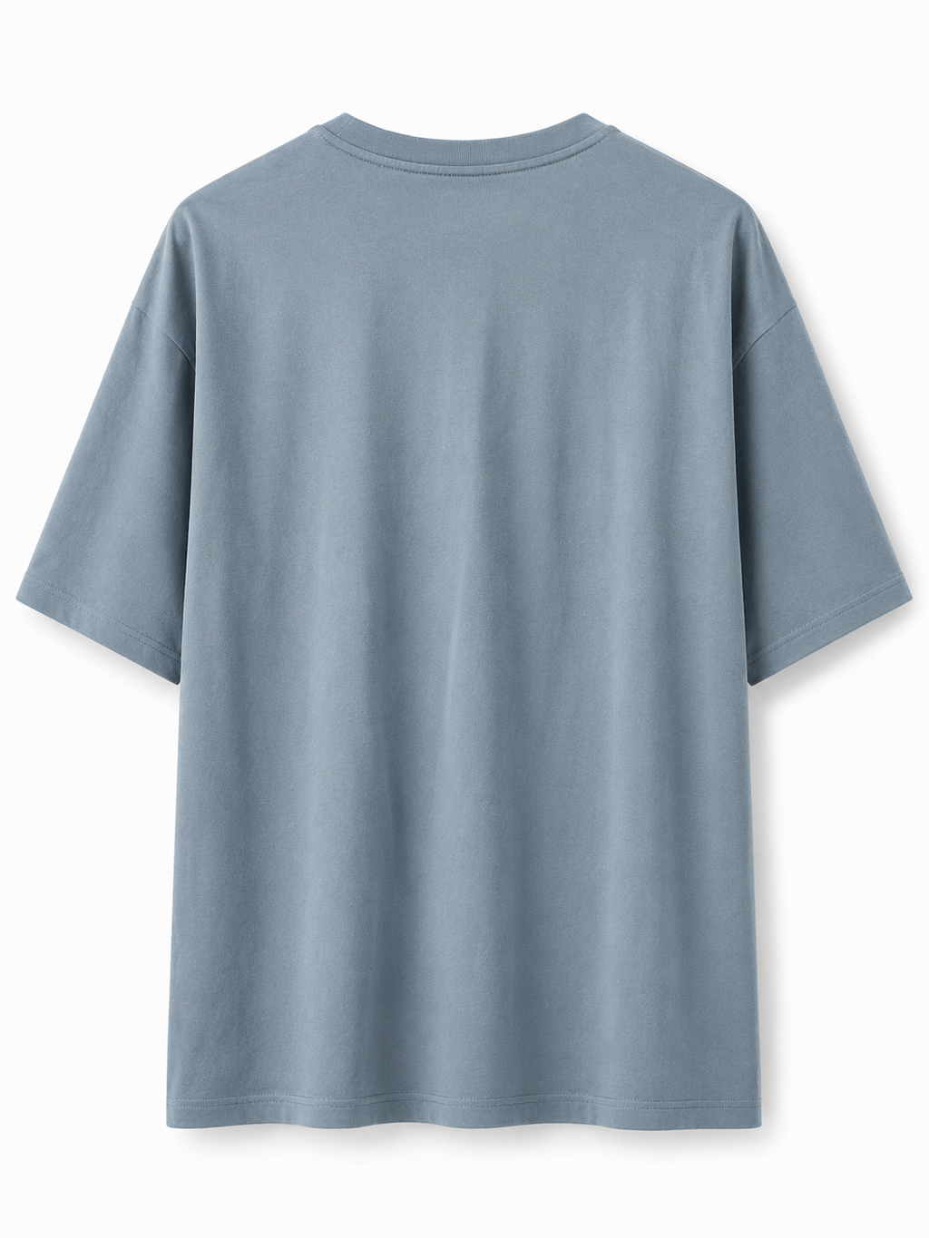 VELLORA Premium Sky Blue V-Neck Oversized T-Shirt | Cotton Tee