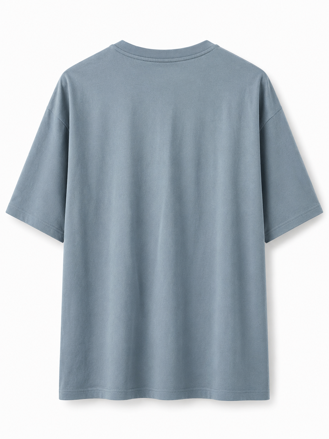 VELLORA Premium Sky Blue V-Neck Oversized T-Shirt | Cotton Tee