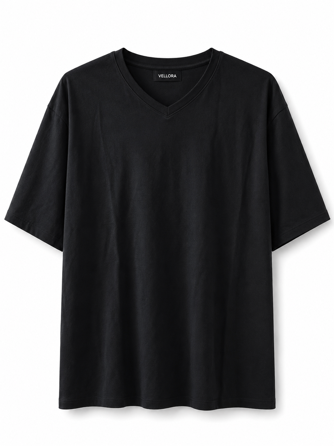 Premium Oversized V-Neck Cotton T-Shirt | 100% Cotton