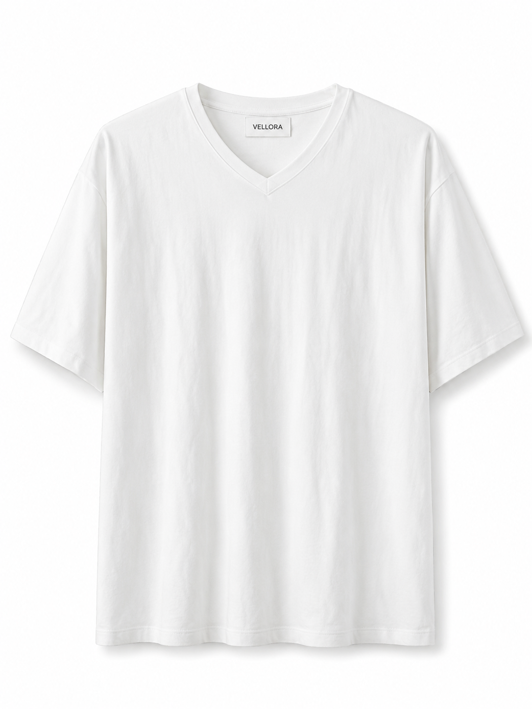 Premium Oversized V-Neck Cotton T-Shirt | 100% Cotton