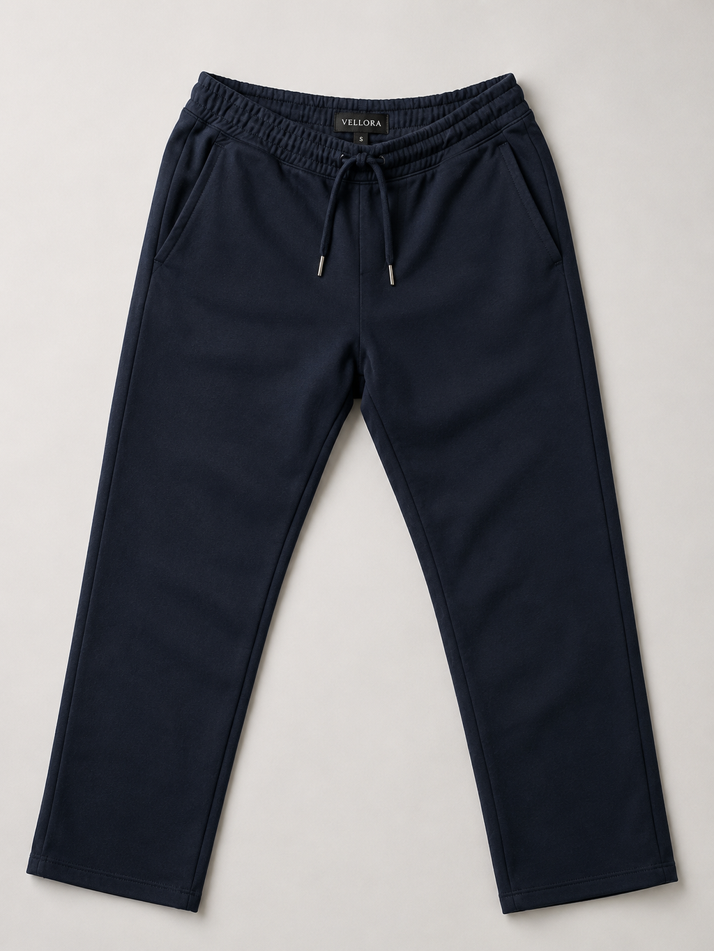 Midnight Navy Premium Wide-Leg Track Pants