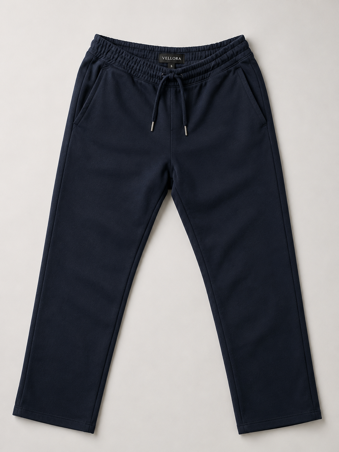 Midnight Navy Premium Wide-Leg Track Pants