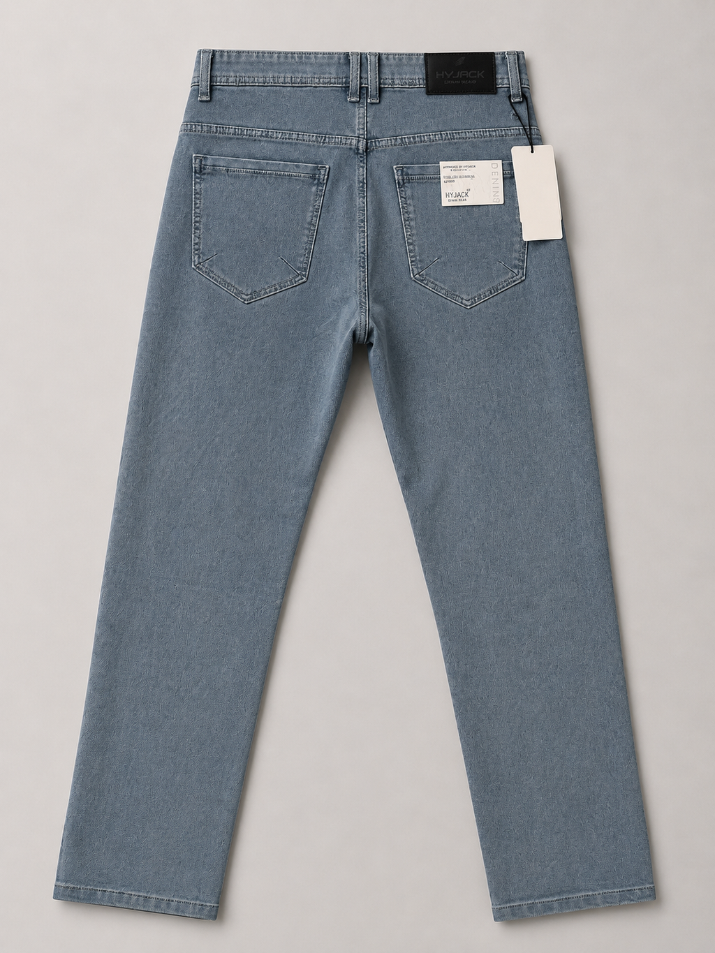 Frost Blue Straight-Fit Denim Jeans