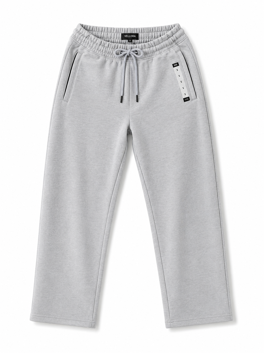 Premium Straight Fit Cotton Jogger Pants – Light Grey