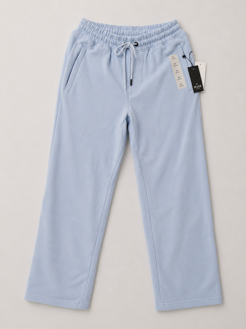 Glacier Blue Premium Wide-Leg Track Pants